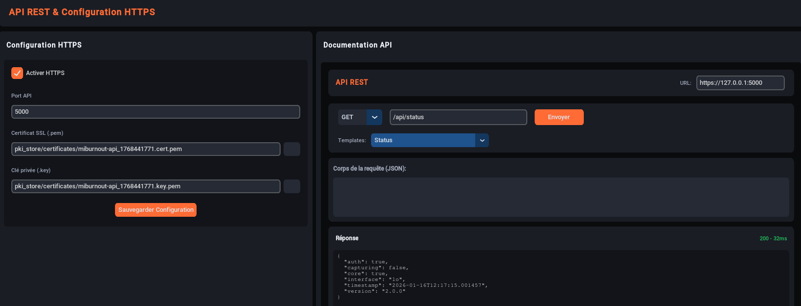 Interface API Online