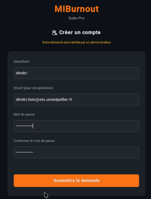 Création Utilisateur